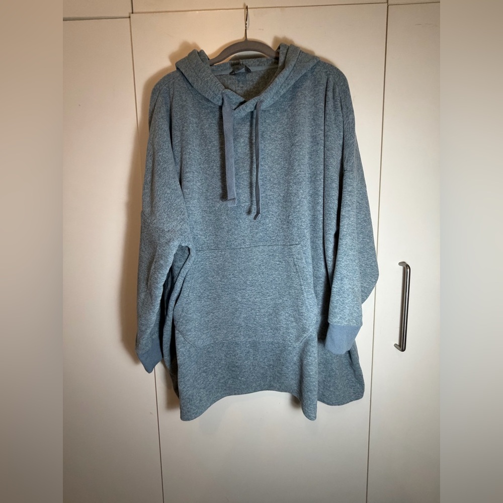Eddie Bauer Felice Cozy Blue Hooded Sweatshirt LIKE NEW size small